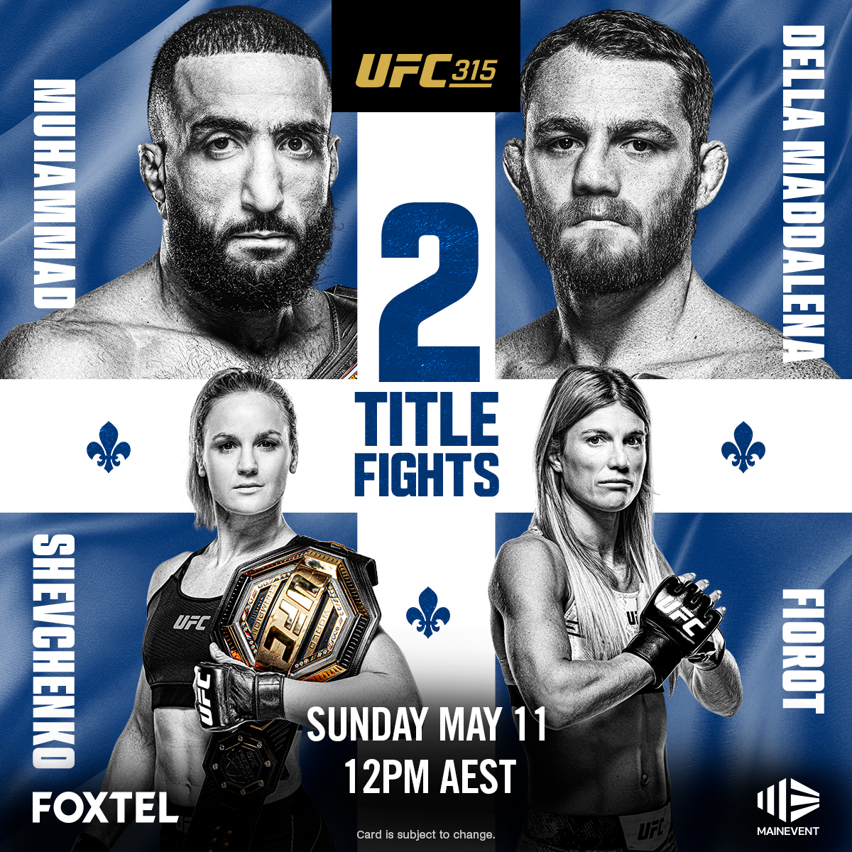 UFC Sundays 315